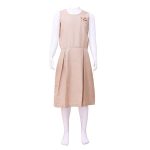 BEIGE - PINAFORE DRESS <br>بيج - مريول مدرسي طويل