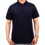 SANTHOME NAVY BLUE POLO T SHIRT<br>تي شيرت بولو أزرق داكن - Image 2
