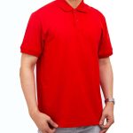 SANTHOME RED POLO T SHIRT<br>تي شيرت بولو أحمر - Image 2