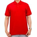 SANTHOME RED POLO T SHIRT<br>تي شيرت بولو أحمر - Image 3