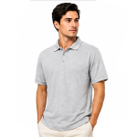 LIGHT GREY POLO T SHIRTS 100% COTTON