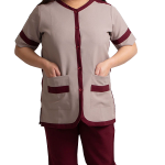 HMU BROWN WITH MAROON PIPING     <br> زي HMU باللون بني  بحواف مارون