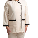 HMU CREAM WITH BLACK PIPING     <br> زي HMU باللون  كريمي  بحواف أسود