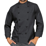 CHEF JACKET BLACK   <br> شيف جاكيت أسود