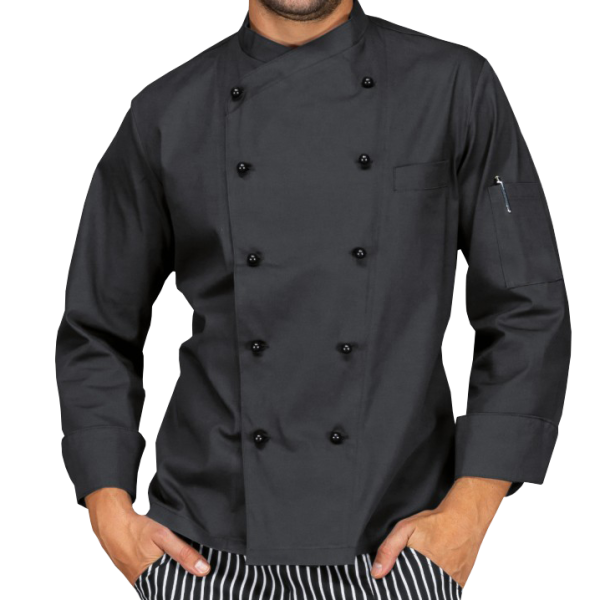 CHEF JACKET BLACK   <br> شيف جاكيت أسود