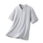 LIGHT GREY POLO T SHIRTS 100% COTTON - Image 2