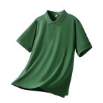 PEACOCK GREEN POLO T SHIRTS 100% COTTON - Image 2