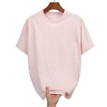 PINK ROUND NECK T SHIRTS 100% COTTON - Image 2