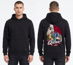 QATAR - CUSTOM DESIGN PRINT ON  BACK HOODIES - 380 GSM
