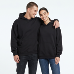 BLACK HOODIE PREMIUM QUALITY 380GSM - Image 2