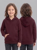 MAROON NOVA KIDS HOODIE - Image 2
