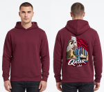 QATAR - CUSTOM DESIGN PRINT ON  BACK HOODIES - 380 GSM - Image 2