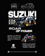 SUZUKI - CUSTOM DESIGN PRINT ON BACK HOODIES - 380 GSM - Image 4