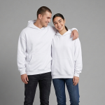 WHITE HOODIE PREMIUM QUALITY 380GSM - Image 2